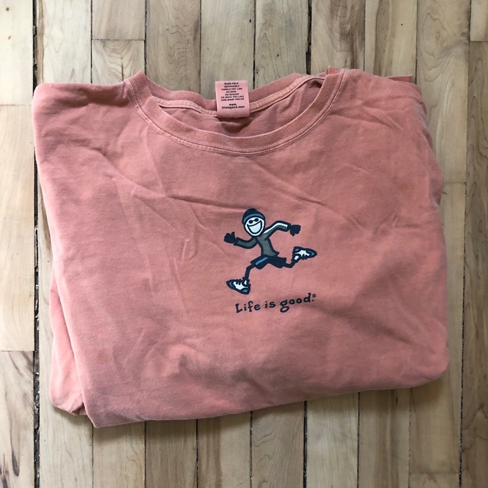 Men’s life is good running long sleeve T-shirt